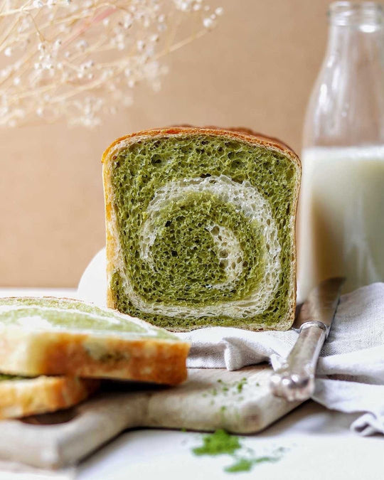 Niki's Fluffy Matcha Swirl Bread