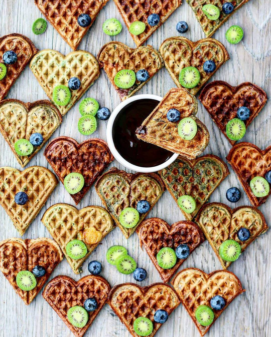 Matcha Waffles by Mon's Flavours | @singh.monisha
