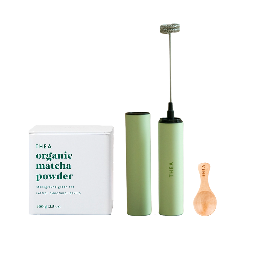 Matcha Starter Kit ( Electric Matcha Whisk + Spoon ) - Thea Matcha