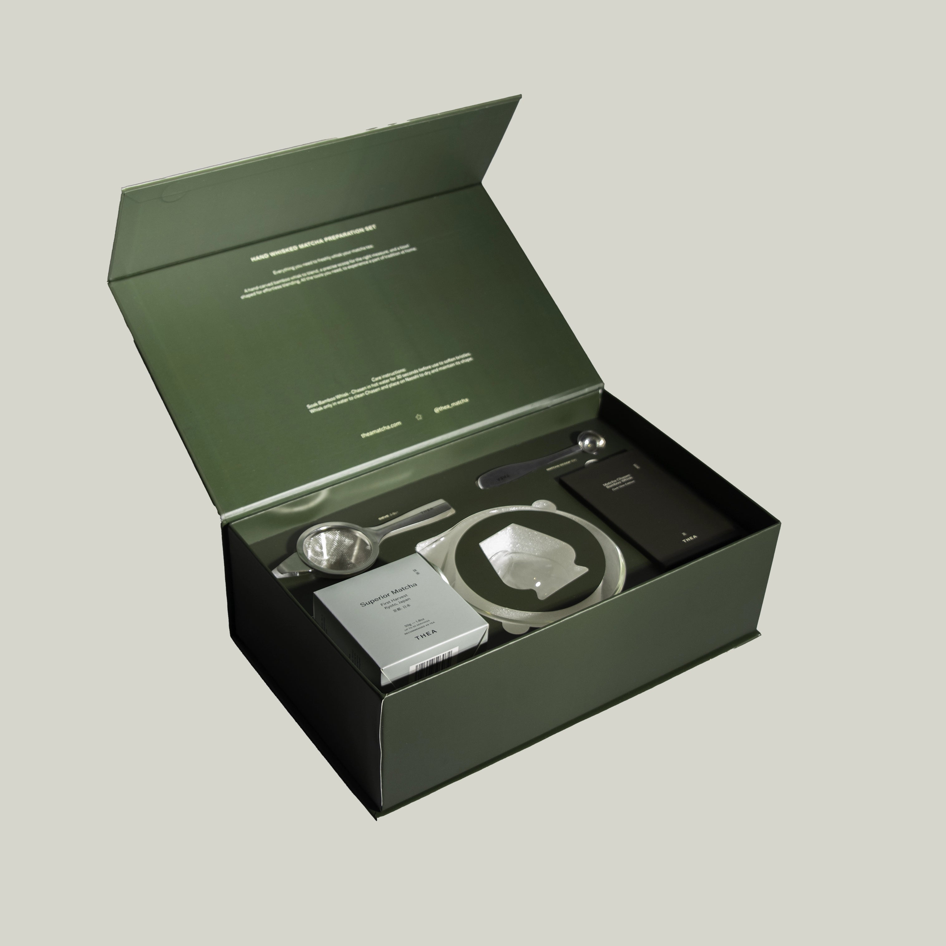 Matcha Gift set with bamboo whisk, spoon, sift