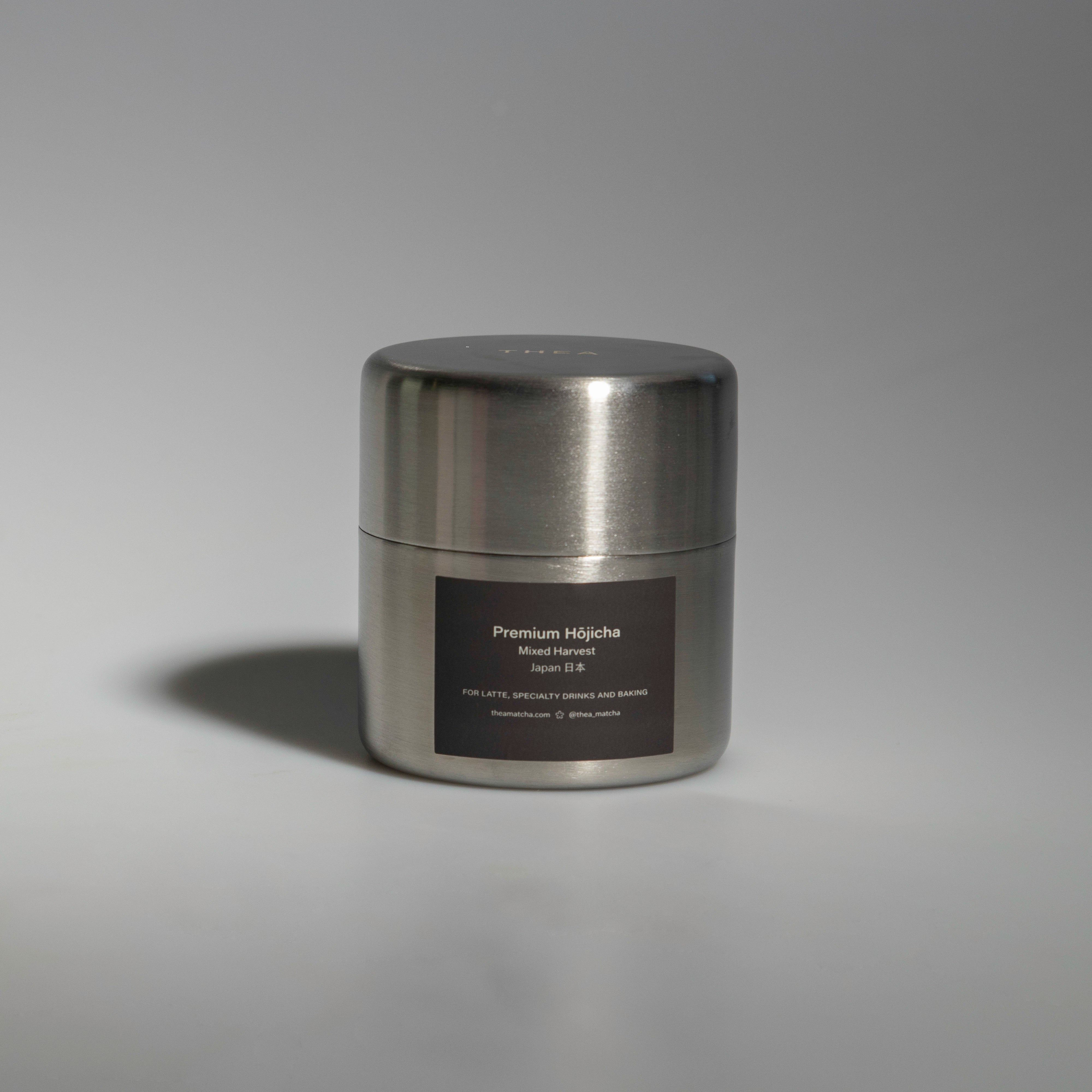 Premium Hojicha from Kyoto Japan in steel canister