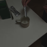 Instant matcha latte hot