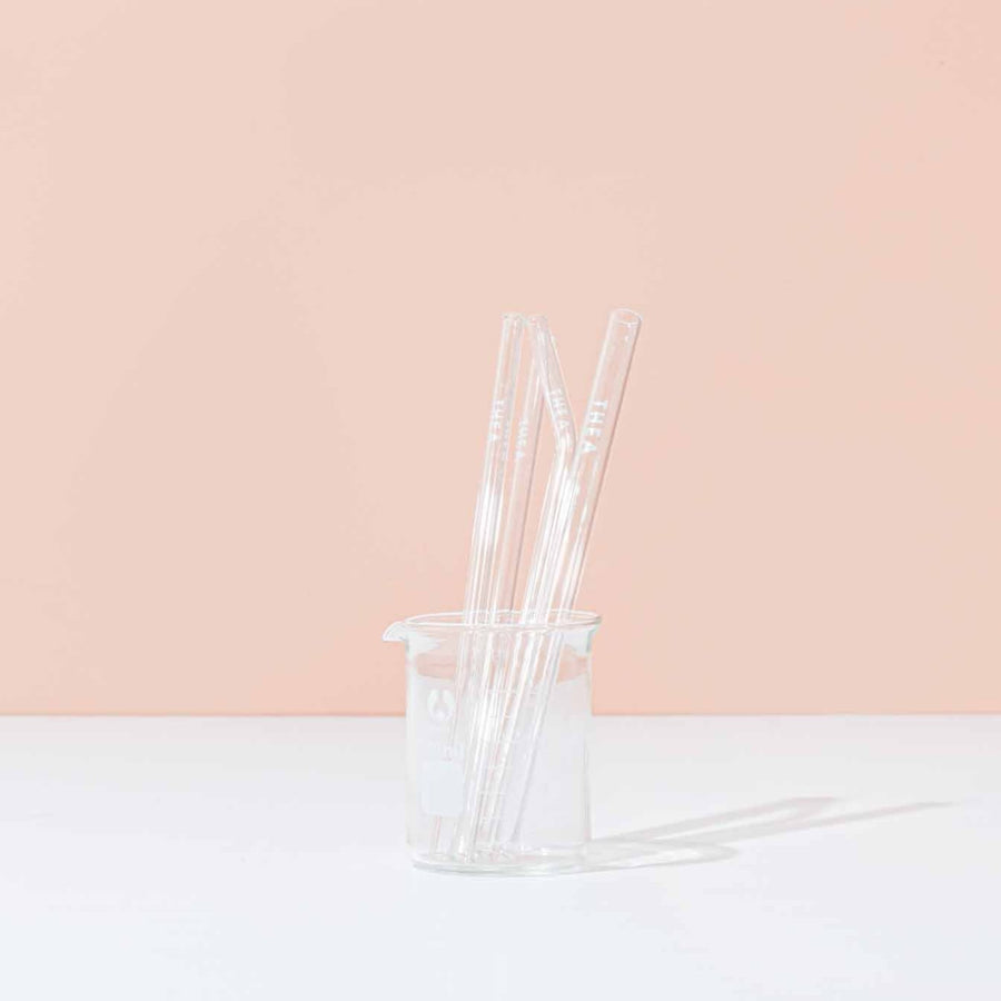 Reusable Glass Straw Set - Includes Bubble Tea Straw - Thea Matcha