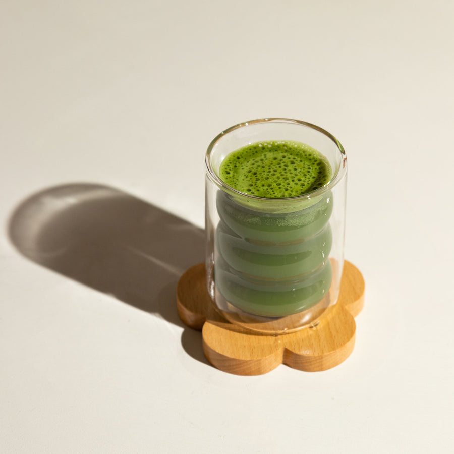Bubble Glass Tumbler - Thea Matcha