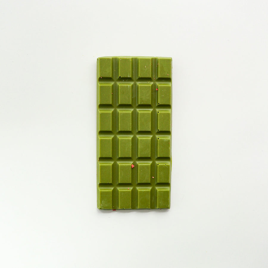 Special Edition: Dairy Free Matcha & Strawberry White Chocolate- 70g - Thea Matcha