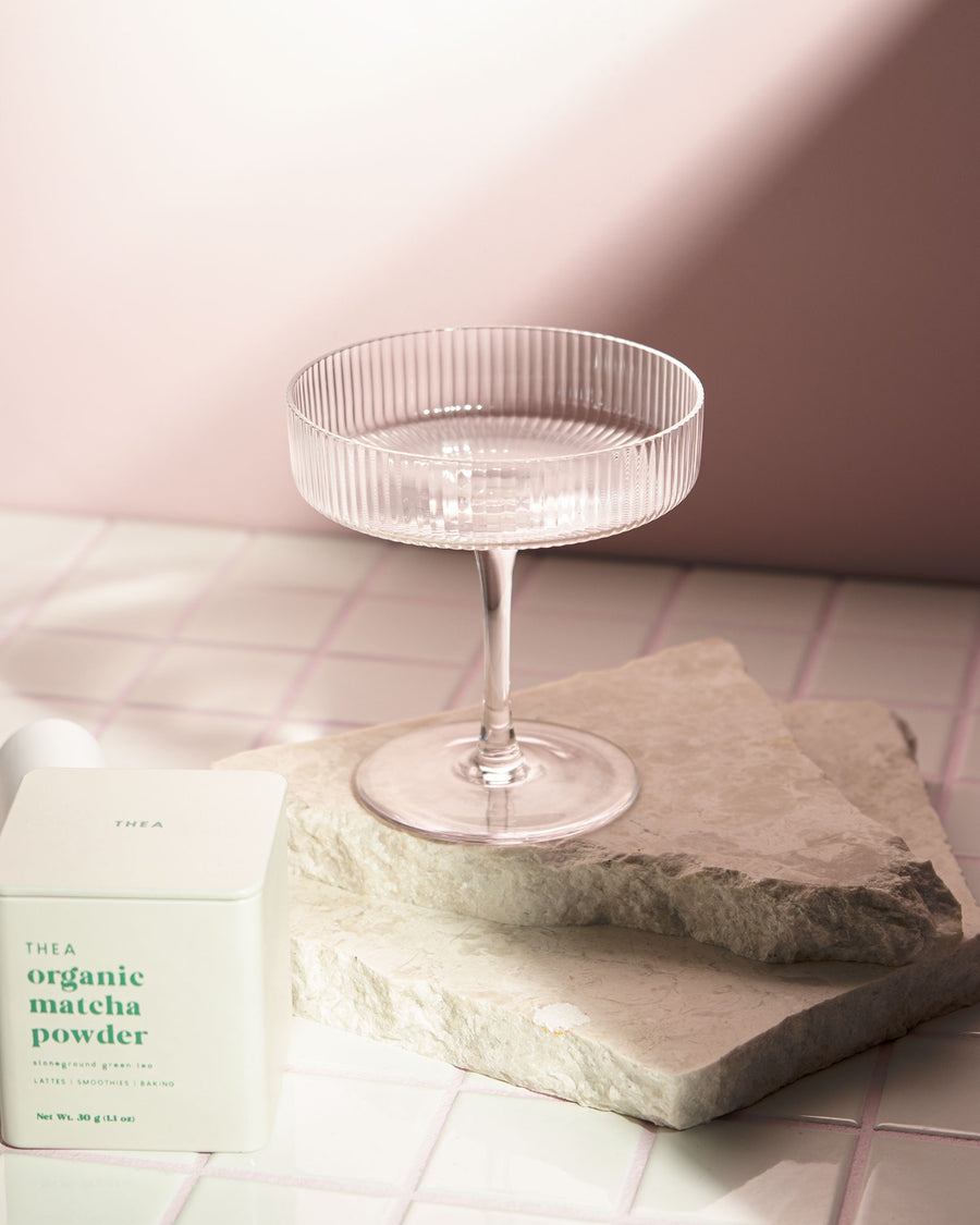 Ribbed Cocktail Glass - Thea Matcha